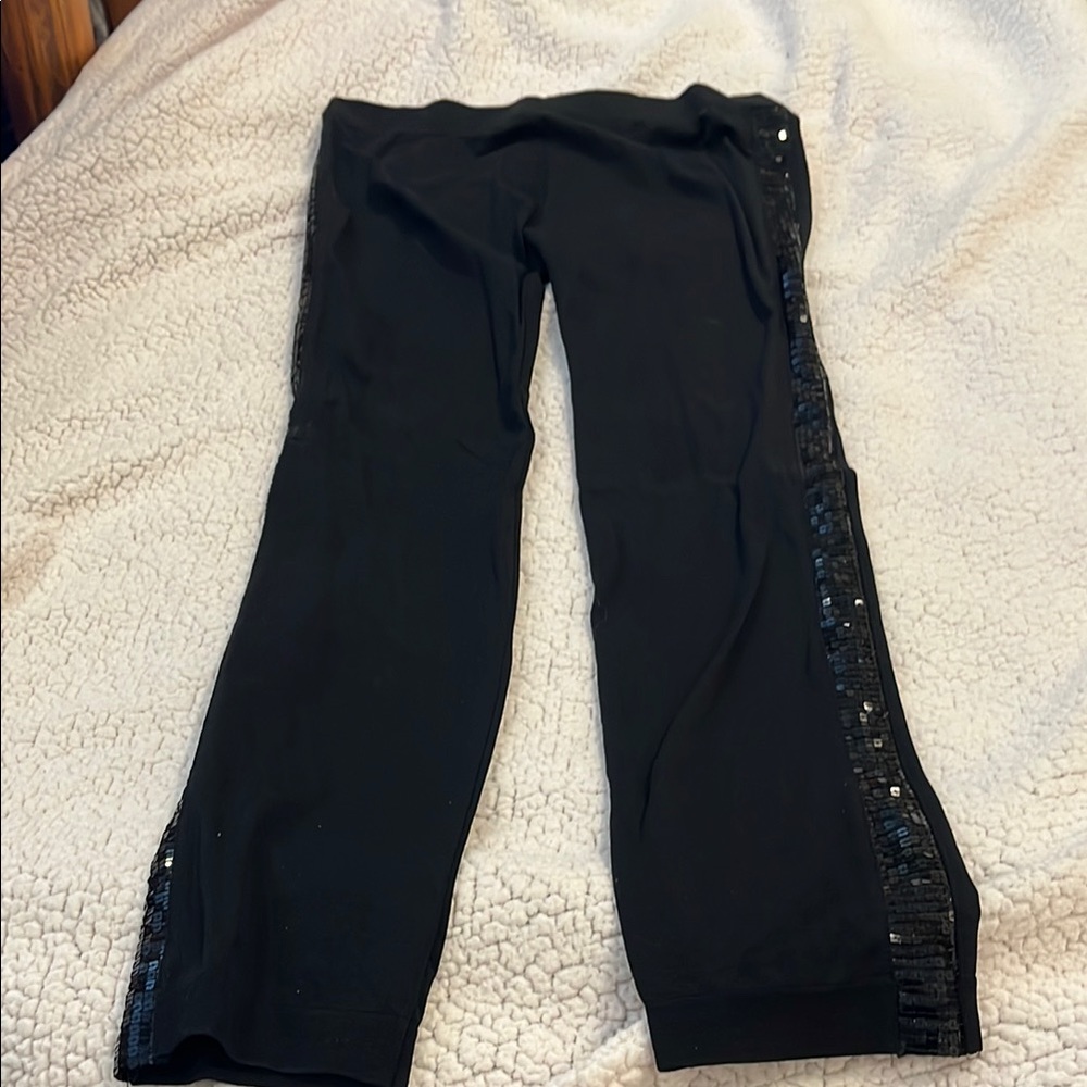 Black Pants with Sequin Detail